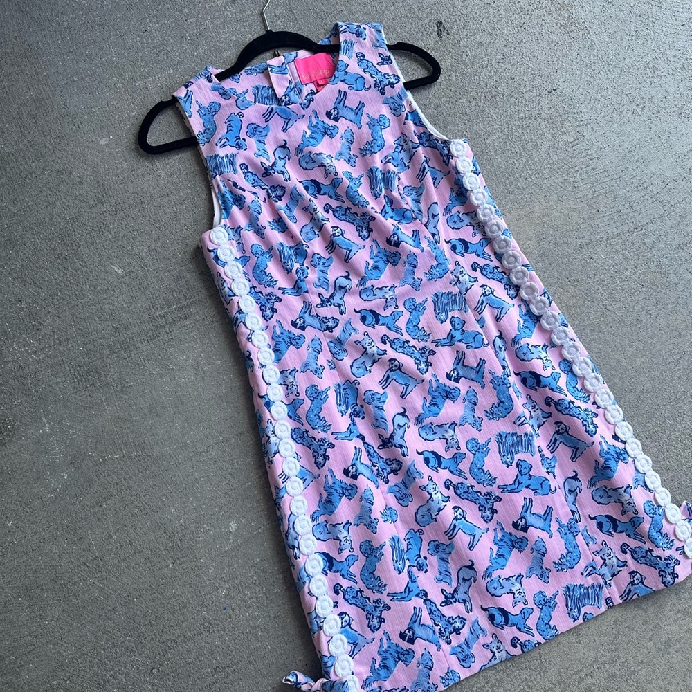 Lilly Pulitzer Size 8 “Ruff Nite Shift Dress” like new!